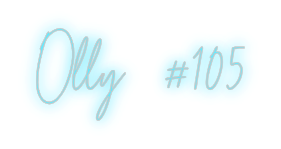 Custom Neon: Olly #105
