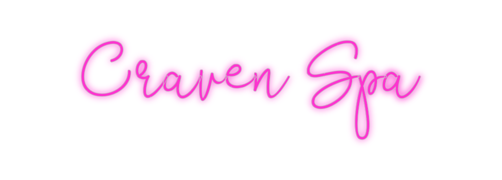 Custom Neon: Craven Spa