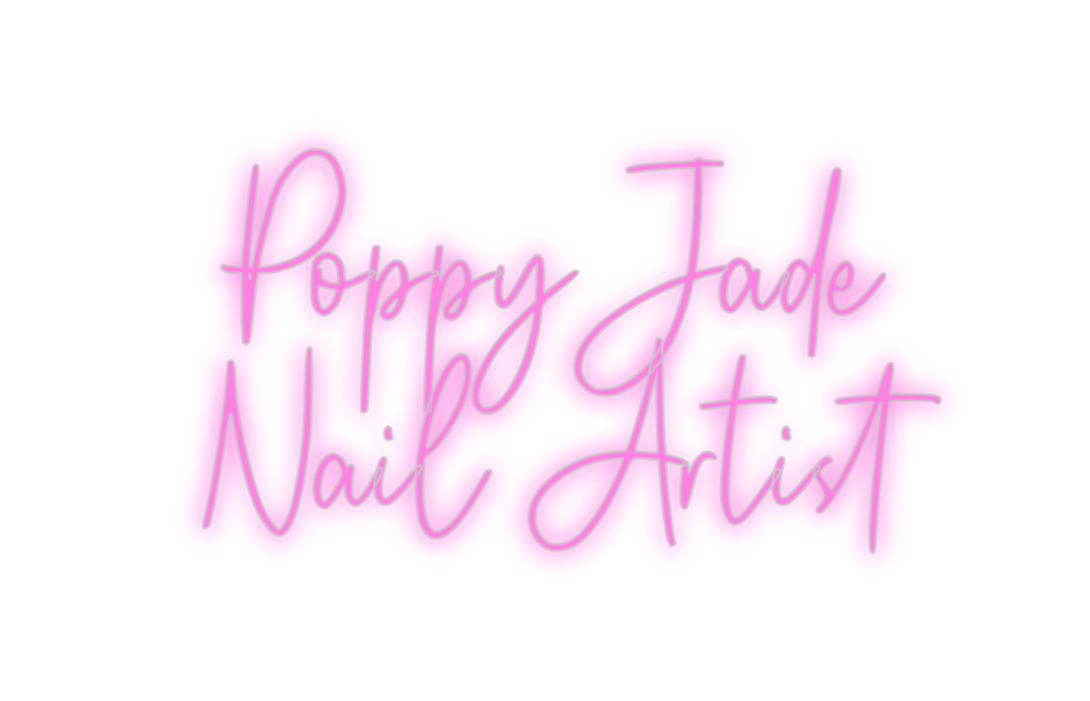 Custom Neon: Poppy Jade 
N...