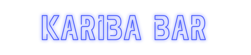 Custom Neon: Kariba Bar