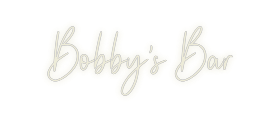 Custom Neon: Bobby's Bar