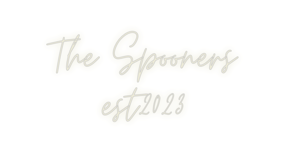 Custom Neon: The Spooners
...