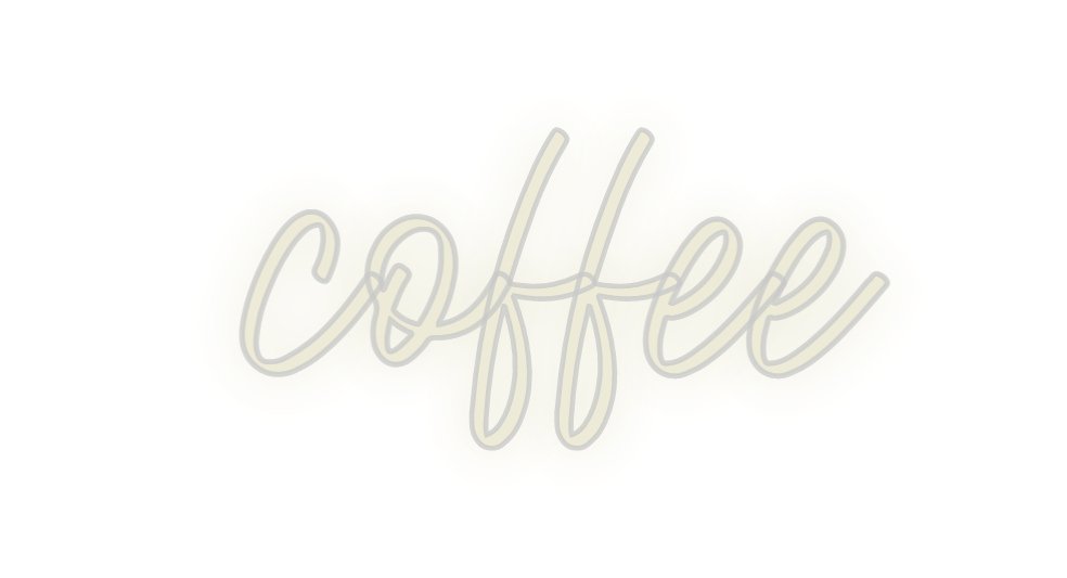 Custom Neon: coffee