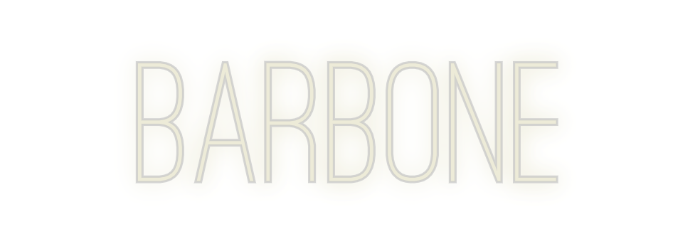 Custom Neon: BARBONE