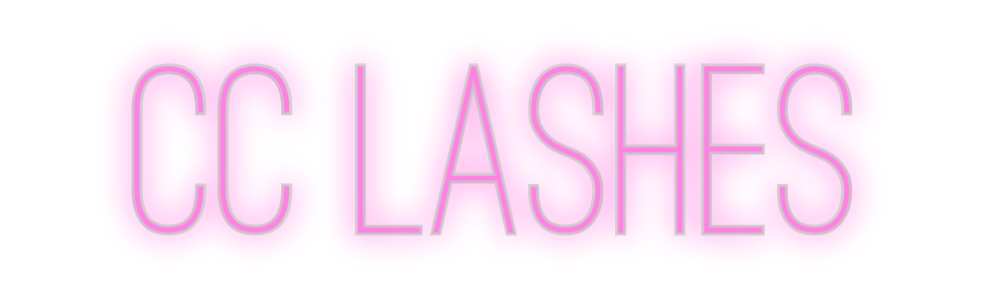 Custom Neon: CC LASHES