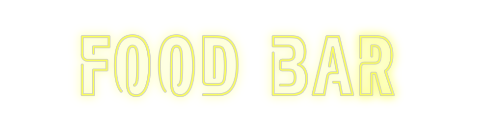 Custom Neon: FOOD BAR