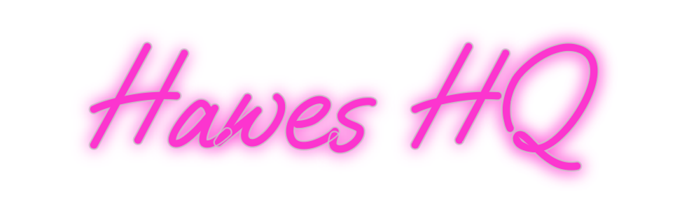 Custom Neon: Hawes HQ