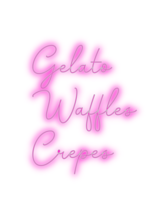 Custom Neon: Gelato
Waffle...