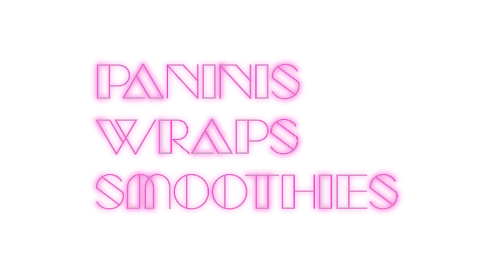 Custom Neon: Paninis
Wraps...