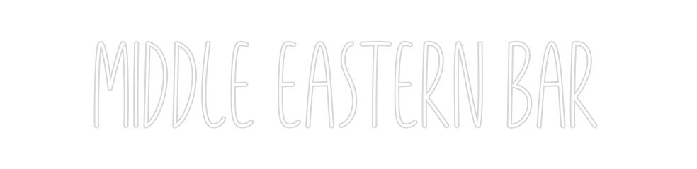 Custom Neon: MIDDLE EASTER...