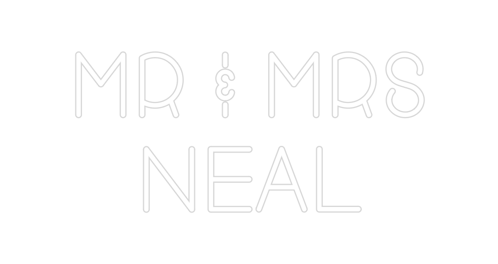 Custom Neon: Mr & Mrs
   N...