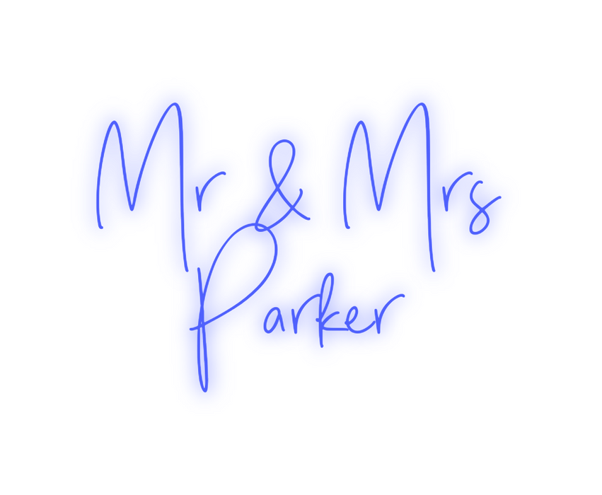 Custom Neon: Mr & Mrs 
Par...