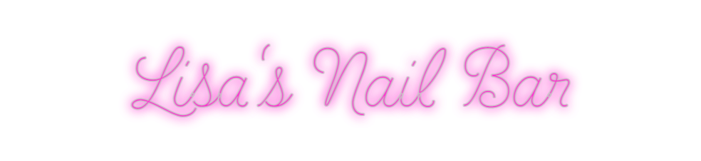 Custom Neon: Lisa's Nail Bar