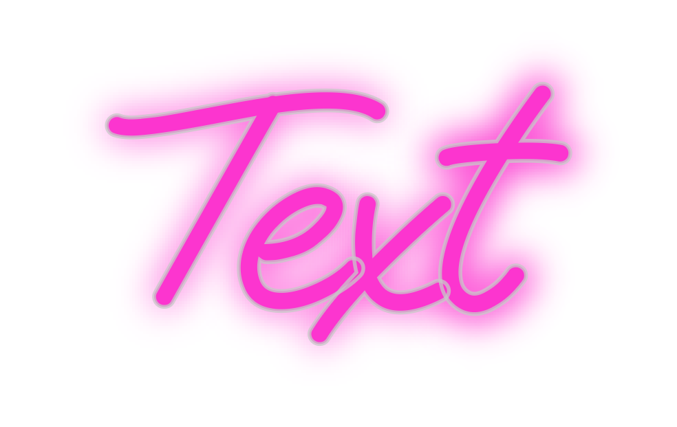 Custom Neon: Text