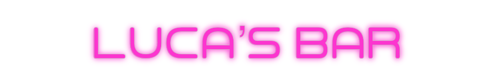 Custom Neon: Luca’s Bar