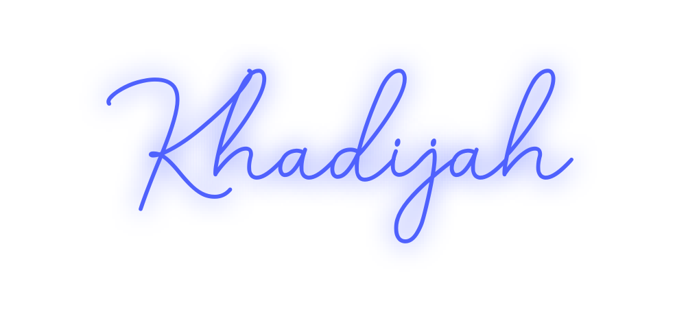 Custom Neon: Khadijah