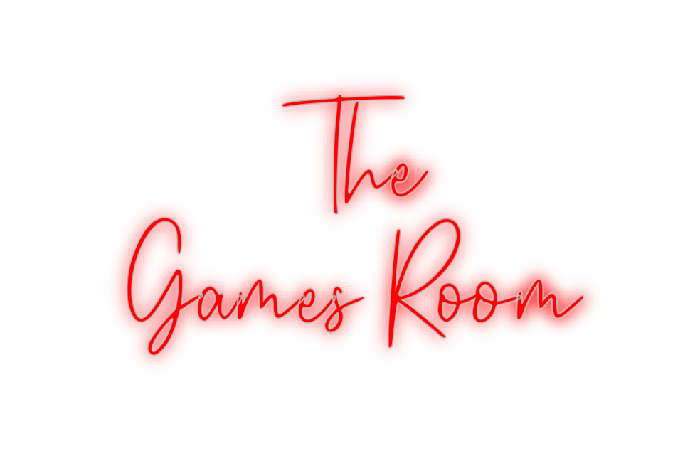 Custom Neon: The
Games Room