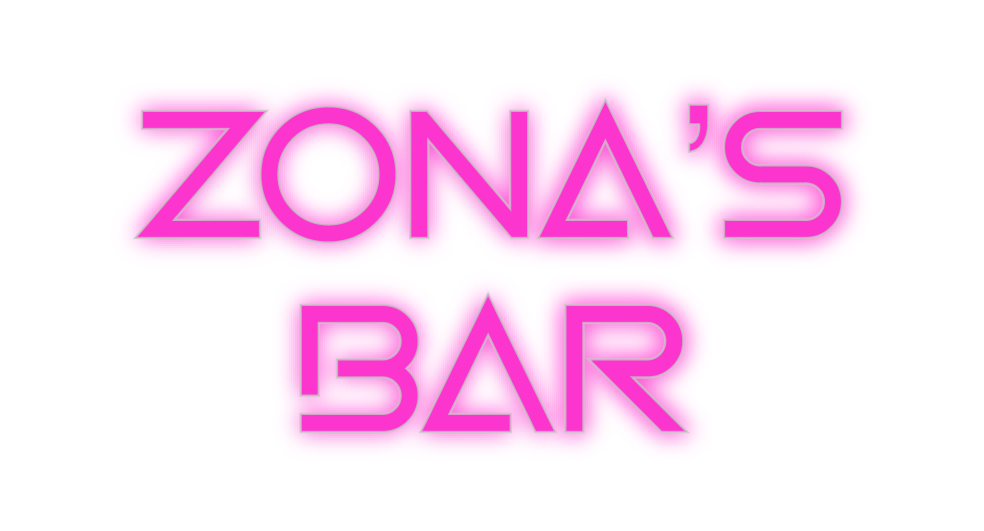 Custom Neon: Zona’s
Bar