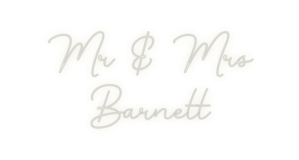 Custom Neon: Mr & Mrs 
Bar...