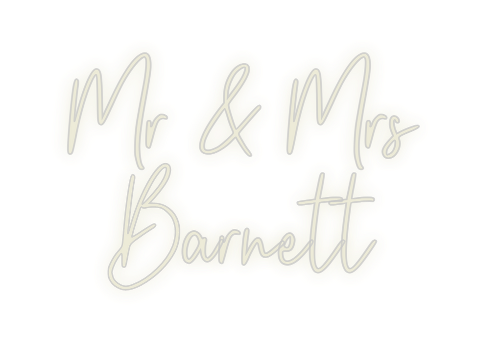 Custom Neon: Mr & Mrs 
Bar...