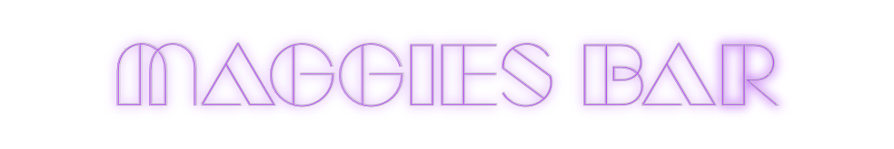 Custom Neon: Maggies Bar