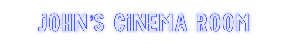 Custom Neon: John’s Cinema...