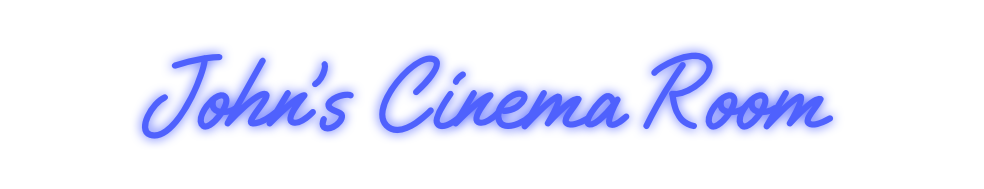 Custom Neon: John’s Cinema...
