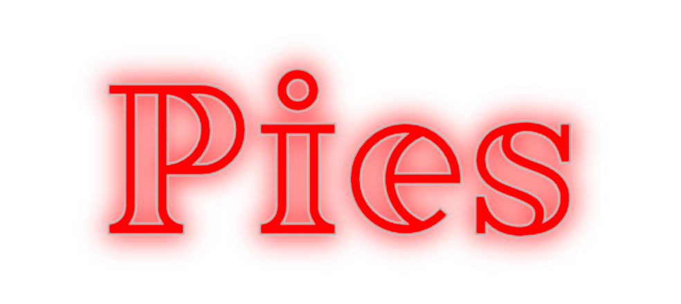 Custom Neon: Pies