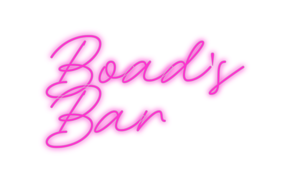 Custom Neon: Boad's
Bar