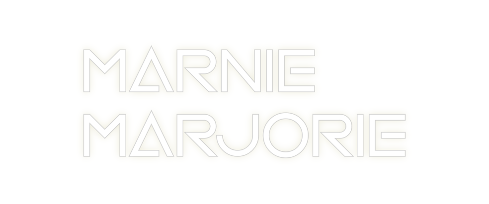 Custom Neon: Marnie 
Marjo...