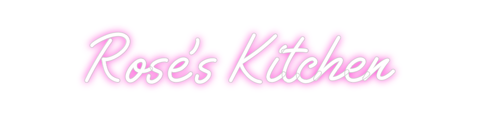 Custom Neon: Rose’s Kitchen