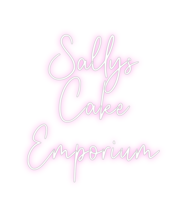 Custom Neon: Sallys
Cake
E...