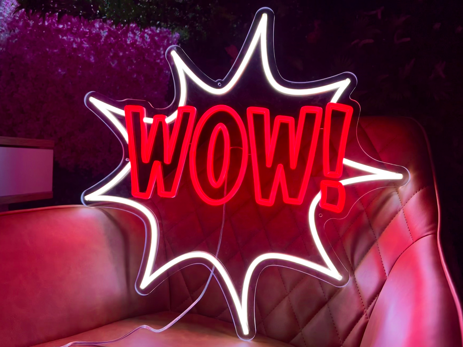Wow! Neon Sign